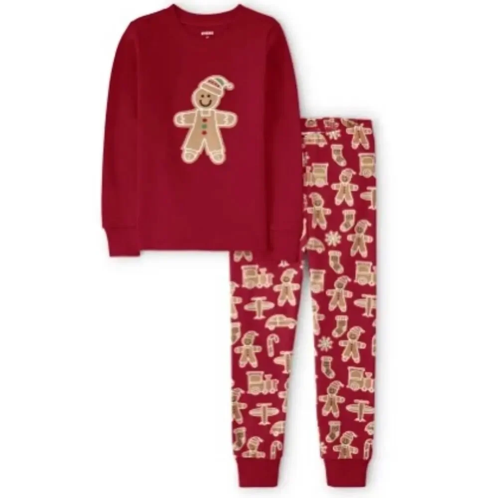 NWT❤️Gymboree Gingerbread Cotton 2-Piece Pajamas sz7